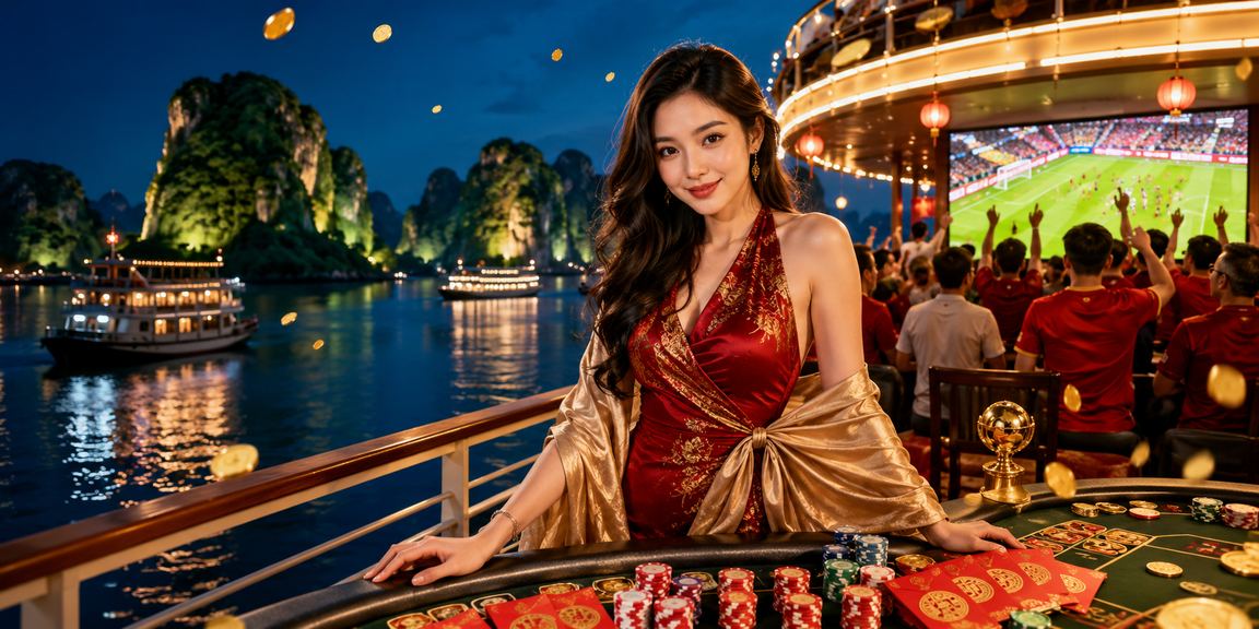 Người dùng nhận phong bì đỏ may mắn và bonus jackpot tại Vịnh Hạ Long