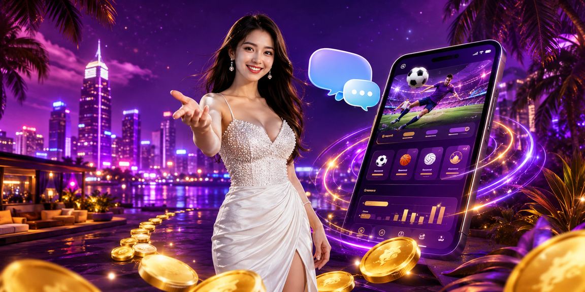 Ánh đèn neon sôi động tại TP.HCM nơi người dùng tham gia cá cược thể thao trực tuyến